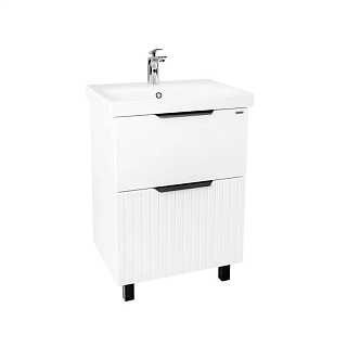 Комплект мебели 50 "Сицилия-50" напольная 2 ящ. белая VIANT (ум.MODUO-50)