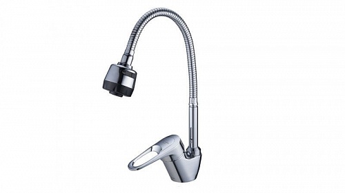 Смеситель д/кухни Solone (LOP4-B043)  бок. гибкий излив 
