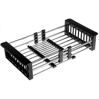 Мойка нерж врезная  FABIA PROFI ДВОЙНАЯ  78х43 (3,0х0.8 200) ГРАФИТ (сифон+корзина) 78433G