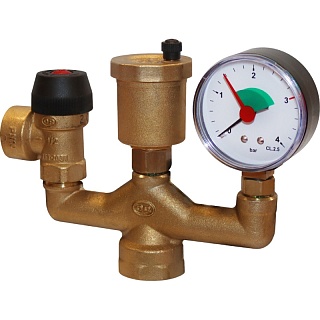 Группа безопасности котла (до 50 кВт) (без теплоизоляции) (SVS-0040-015025) STOUT (аналог 72944)