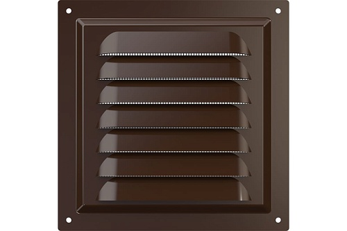 Решетка 1212МЭ 125х125 коричневая сталь (100)