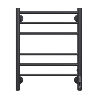 Полотенцесушитель "Аврора" 450х600 П6 КС электро черный матовый (RAL 9005)  TERMINUS 