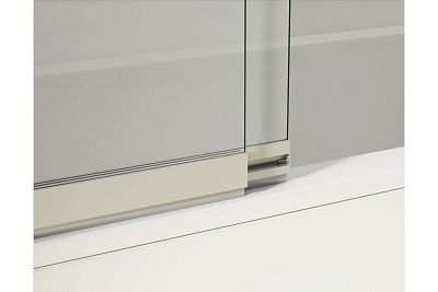 Шторка д/ванны Vincea VSB-1E100CLB, 1000*1450, профиль черный, стекло прозрачное