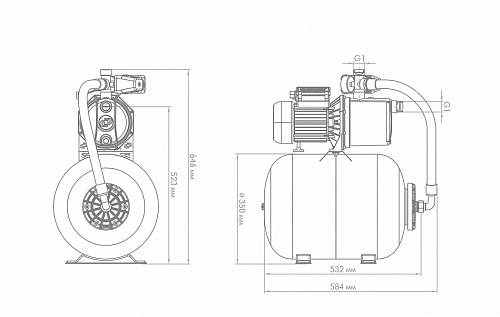 Насосная станция "Джамбо" 70/50Н-50
