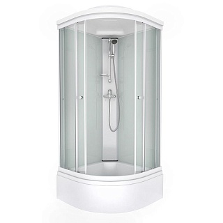 Кабина душевая TRITON Лайт А"-ДН4 90*90 низкий поддон Градиент Белый