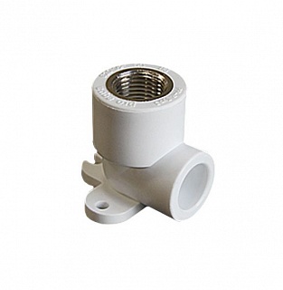 Колено наст.25*1/2 вн.рез. белый (10/90) ПРО АКВА (РА28012Р)