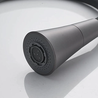 Смеситель д/кухни SHEVANIK гибкий излив оружейная сталь S543T-3