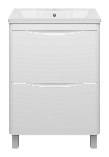 Комплект мебели 60 "Атлантик-60" напольная 2 ящ. глянцевая эмаль MISTY (ум.Аллегро-60)