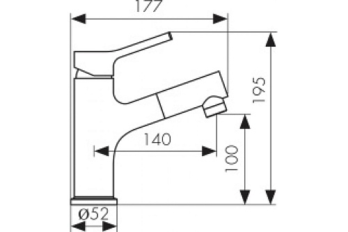 Смес д/раковины Kaiser Douglas, c выдвижной лейкой (12111)