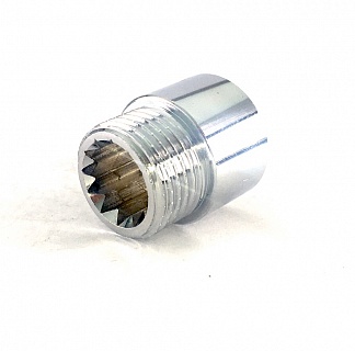 Гайка удл. 1/2"  25мм  Хром  VIEIR  SAX25  (300/10)