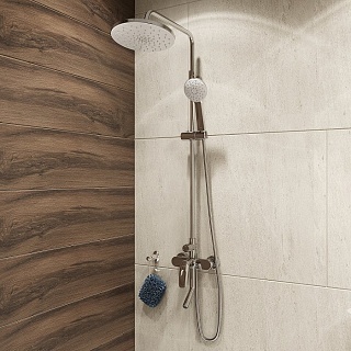 Смеситель для ванны с верхним душем, Male, IDDIS, MALSB3Fi06