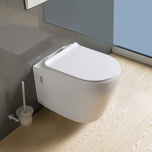 Унитаз подвесной 800-В2380 белый MELANA 