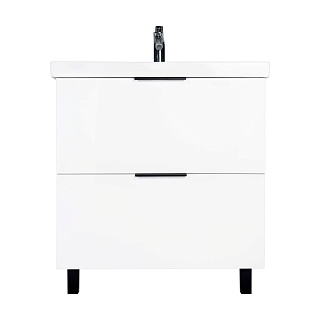 Комплект мебели 80 "Берлин-80" напольная 2 ящ. белая VIANT (ум.MODUO-80)