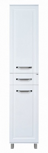 Пенал напольный "Терра-40" 1 ящик правый белый MISTY