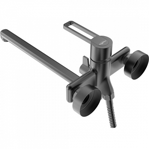 Смеситель д/ванны "KUDO" (KUD-1015) длинный излив черный TOKITO