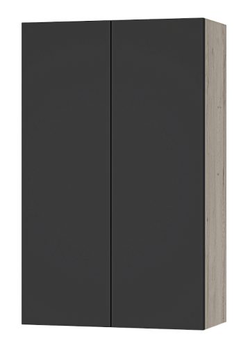 Шкаф подвесной 50 Поло универсальный дуб/антрацит  MISTY 