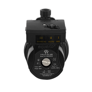 Насос AC 1512-195A повысительный, G1/2"н.р, Qmax=2.7м3/ч, Hmax=12м, Tmax=60°С, 1х220В (5512) Aquario