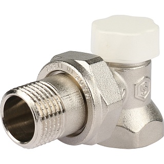 Клапан запорно-балансировочный, угловой 1/2" (SVL 1156 000015) STOUT