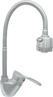 Смеситель д/кухни одноручк ЦС-СМ 27/2 гибк.излив гайка ф35 М40 (СТ300801)
