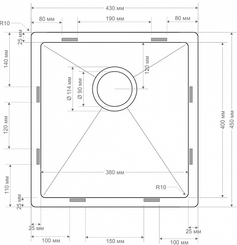 Кухонная мойка Seaman Eco Bremen SBO-4345