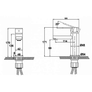 Смес д/раковины Kaiser Sonat (34011)