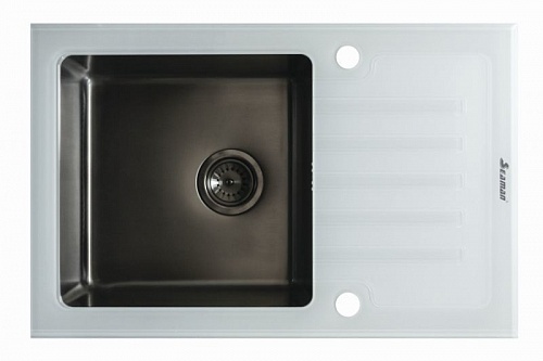Кухонная мойка Seaman Eco Glass SMG-780W Gun (PVD)