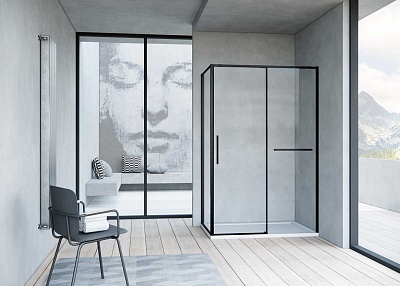   VINCEA Slim Soft 1100*1000, ,   VSR-1SS1011CLB (VDS-1SS110CLB+VSG-1SS100CLB)
