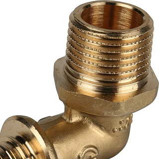 Угольник с нар. резьбой 16х1/2" (10/100) (SFA-0005-001612)  STOUT