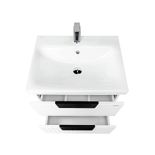 Комплект мебели 60 "Сицилия-60" подвесная 2 ящика белый  VIANT (ум.MODUO-60)