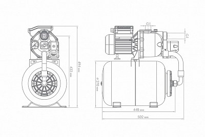 Насосная станция "Джамбо" 60/35Ч-24