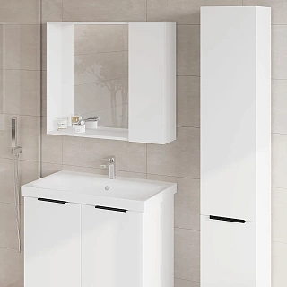 Комплект мебели 80 "Берлин-80" напольная 2 дв. белая VIANT (ум.MODUO-80)