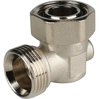 Узел нижнего подключения для радиатора раздельный, угловой 3/4" (SVH 0006 000020) STOUT