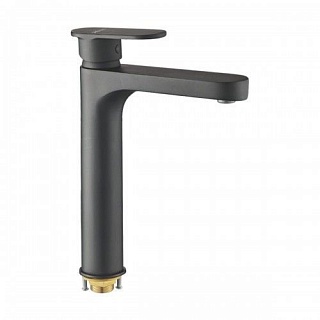 Смеситель д/раковины SHEVANIK черный высокий S8711Н