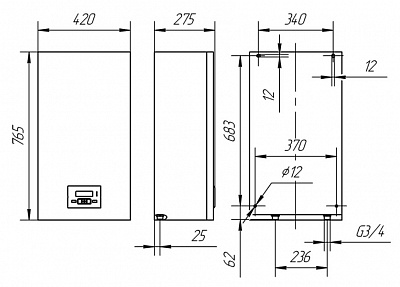 Котел электрический 9 кВт STOUT PLUS (SEB-2201-000009 WiFi)  ВЫГОДА