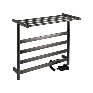 Полотенцесушитель "Kraftte" 510х575 П4 с полкой ГРАФИТ электро САНАКС 44020