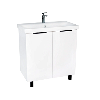 Комплект мебели 80 "Берлин-80" напольная 2 дв. белая VIANT (ум.MODUO-80)