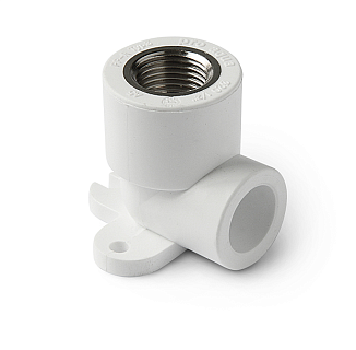 Колено наст.25*3/4 вн.рез. белый (10/90) ПРО АКВА (PA28014P)