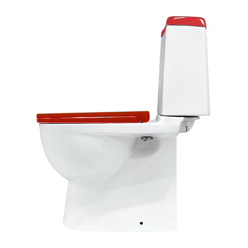 Унитаз-компакт "BESTComfort Красный " сиденье мультилифт (Самара) АКЦИЯ!