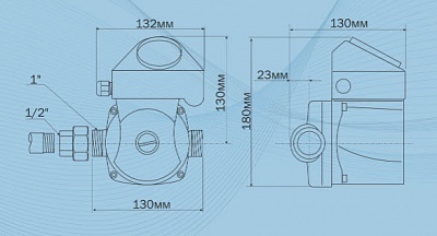 Насос цирк. для ГВС AC 152-130HWT, G1/2" с таймером (5152) Aquario