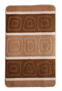 Коврик для ванной MOSS 50х80см хлопок, ворс 20мм, синий (00413)