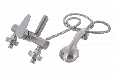 Смеситель д/ванны Solone (JAT3-A094) ф35 короткий поворотный излив нерж.