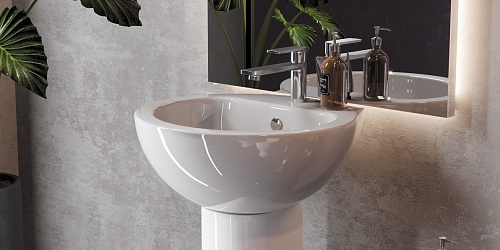 Умывальник "АRT LUXE" бел. (Самара) 