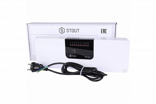 Контроллер проводной термостатических клапанов L-10 STE-0101-010000 STOUT