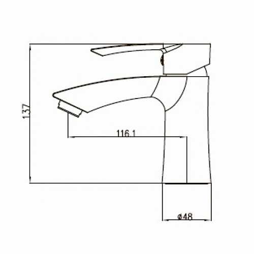 Смес д/раковины Kaiser Aurora (67011)