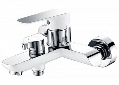 Смес д/ванны к/н Kaiser Glory хром+белый (69122)