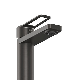 Смеситель д/умывальника "KOBE" (KOB-1011) вороненая сталь TOKITO