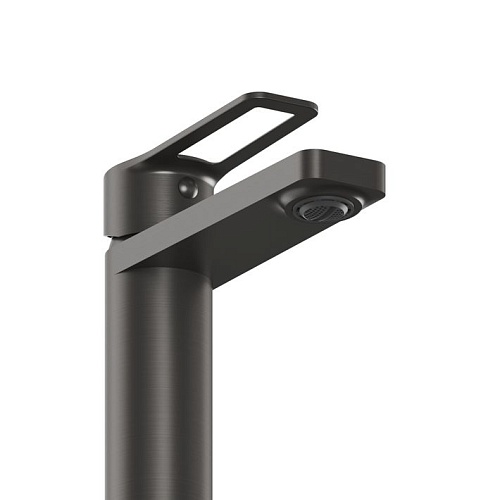 Смеситель д/умывальника "KOBE" (KOB-1011) вороненая сталь TOKITO