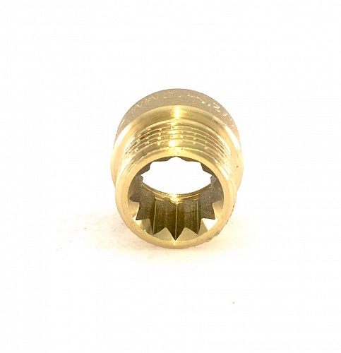 Гайка удл. 1/2"  15мм  Латунь VIEIR SA15