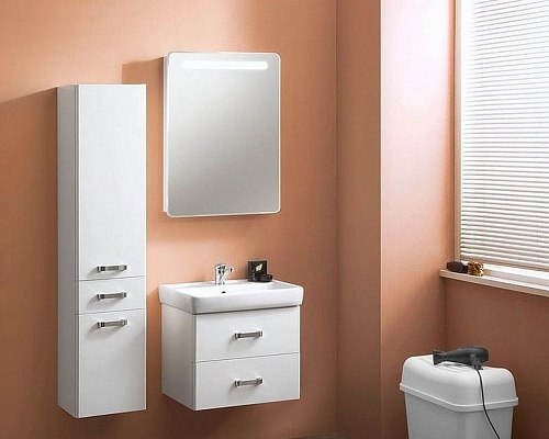 Зеркало-шкаф 60 "Америна-60" прав. белый Акватон 