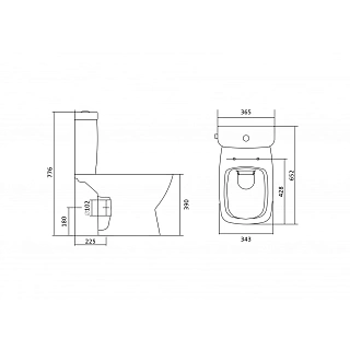 - Santek ""  rimless, /, /, 2-, . DP Slim, SC, Clip up,1WH302418
